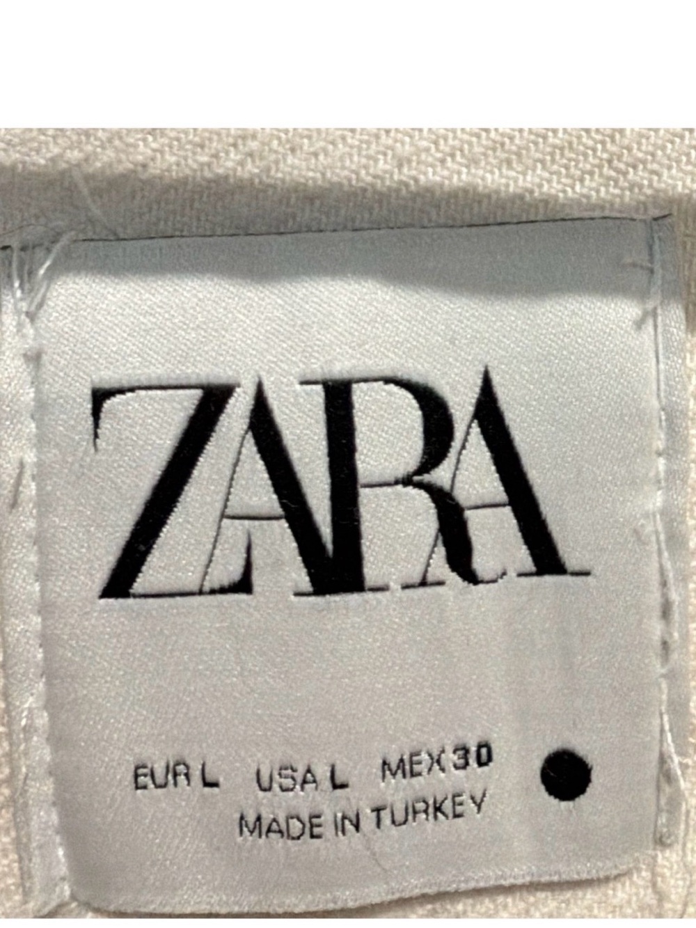 NWOT Zara Oversized Half-Zip Denim Pullover - Picture 3 of 7